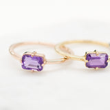 Ladys Mantle Amethyst Ring