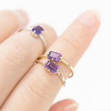 Ladys Mantle Amethyst Ring