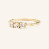 Mariposa White Sapphire Lily Ring