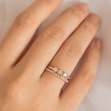 Mariposa White Sapphire Lily Ring