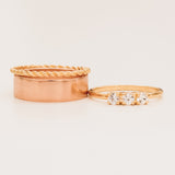 Mariposa White Sapphire Lily Ring