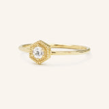 Marigold White Sapphire Ring