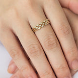 Bohemian Pursuit Three Diamond Ring