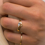 Celestia Aquamarine Diamond Ring