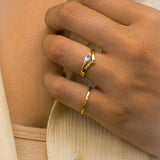 Celestia Aquamarine Diamond Ring