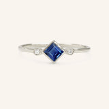 Wildflower Blue Sapphire Diamond Ring