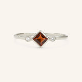 Wildflower Garnet Diamond Ring