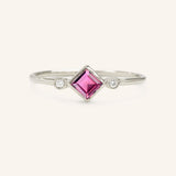 Wildflower Pink Tourmaline Diamond Ring