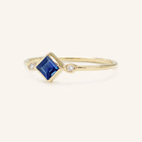 Wildflower Blue Sapphire Diamond Ring