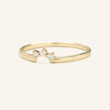 Scarlett Crown Diamond Curved Ring