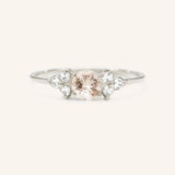 Tea Rose Morganite Engagement Ring