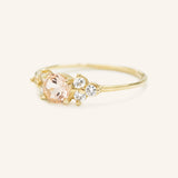 Tea Rose Morganite Engagement Ring