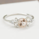 Tea Rose Morganite Engagement Ring