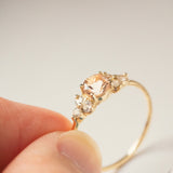 Tea Rose Morganite Engagement Ring