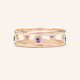 Journey By Rail Amethyst Ring