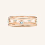 Journey By Rail Aquamarine Ring