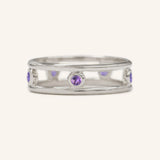 Journey By Rail Amethyst Ring