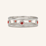 Journey By Rail Garnet Ring