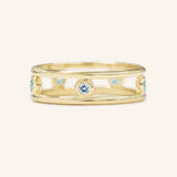 Journey By Rail Aquamarine Ring
