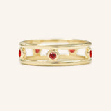 Journey By Rail Garnet Ring