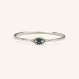 Evil Eye Blue Sapphire Ring