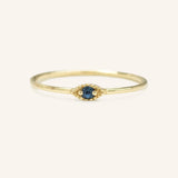 Evil Eye Blue Sapphire Ring