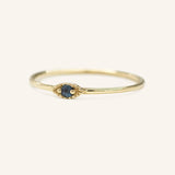 Evil Eye Blue Sapphire Ring