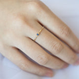 Evil Eye Blue Sapphire Ring