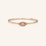 Evil Eye Diamond Ring
