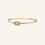 Evil Eye Diamond Ring
