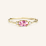 Celestia Pink Tourmaline Diamond Ring