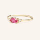 Celestia Pink Tourmaline Diamond Ring