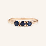 Mariposa Blue Sapphire Lily Ring