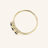 Mariposa Blue Sapphire Lily Ring