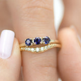 Mariposa Blue Sapphire Lily Ring