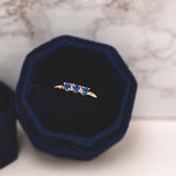 Mariposa Blue Sapphire Lily Ring