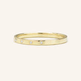 White Note Diamond Ring