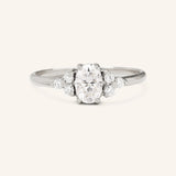 Blooms in Spring Oval Diamond Engagement Ring