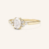 Blooms in Spring Oval Diamond Engagement Ring