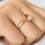 Powder Kiss Morganite Engagement Ring