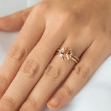 Powder Kiss Morganite Engagement Ring