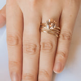 Powder Kiss Morganite Engagement Ring
