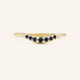 Blue Shade Sapphire Wedding Ring