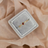Farewell to Spring Garnet Ring
