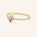 Farewell to Spring Amethyst Ring