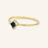 Farewell to Spring Blue Sapphire Ring