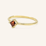 Farewell to Spring Garnet Ring