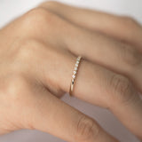 Evening White Half Eternity Diamond Wedding Ring
