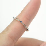 Yours Truly Blue Sapphire Ring