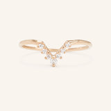 Blue Veil Diamond V Wedding Ring